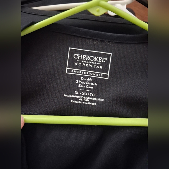 4 Cherokee Workwear Core Stretch  Scrub Jacket Black XL Women - Picture 6 of 6